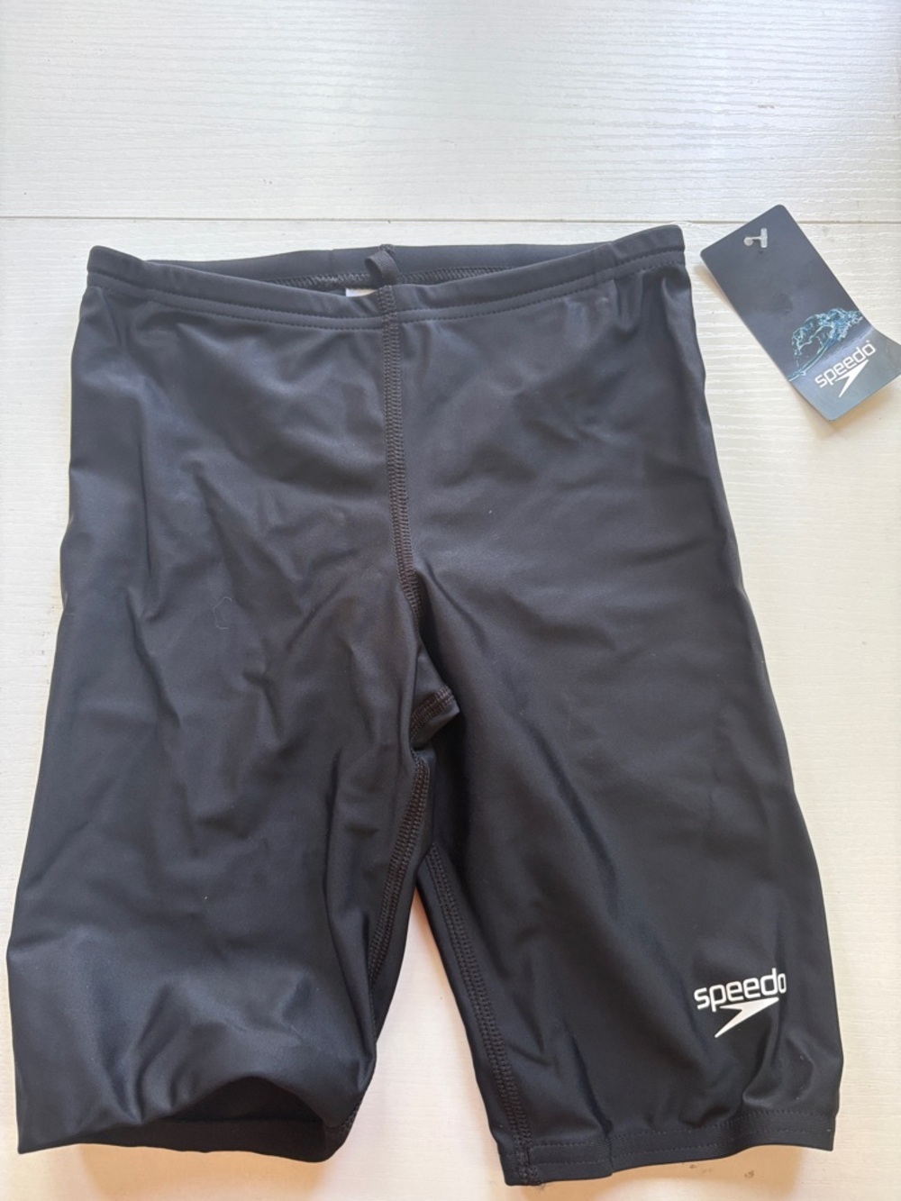 Speedo Black Competitive Powerflex Eco nwt. Youth size 26